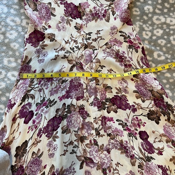 Vintage 90s Starina Dloral Midi Dress/Cottagecore/Rayon/Small - Picture 15 of 16